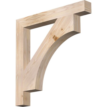 Ekena Millwork Westlake Block Smooth Bracket, Douglas Fir, 3 1/2"W x 30"D x 30"H BKT04X30X30WTL05SDF